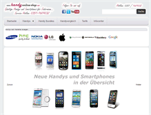 Tablet Screenshot of handy-online-shop.net